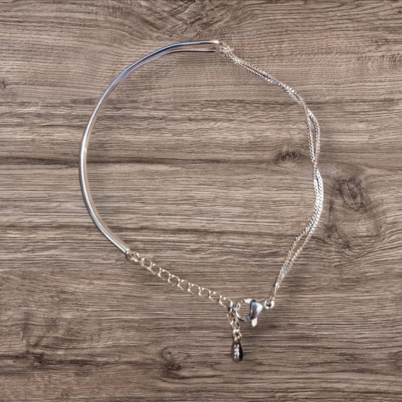 🩷 3 for $15: Sterling Silver Arch Bracelet, 7"long, NWOT - Picture 3 of 6